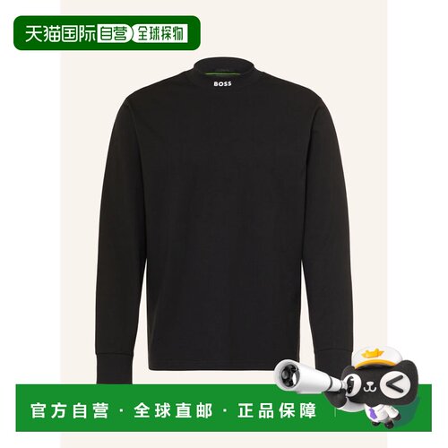 1h可退 欧洲直邮BOSS 男士T恤 100324263613000 CO 黑色 Long-sle