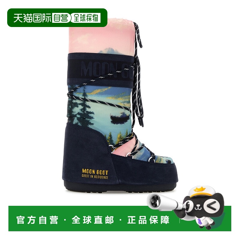 香港直邮Moon Boot 印花雪地靴 1403090