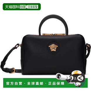 黑色 Medusa 香港直邮versace Boston 女士 Leather 手 范思哲