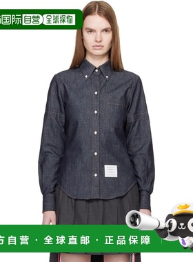 1h可退 香港直邮Thom Browne 汤姆 布朗 女士 海军蓝 Classic Poi