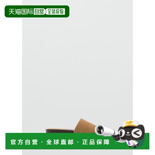 自营欧洲直邮Mango芒果 女士沙色木底皮革凉鞋