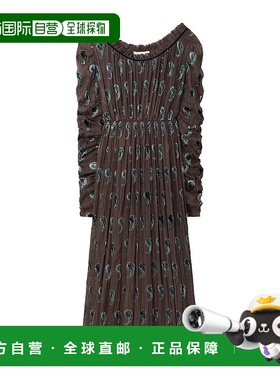 1h可退 香港直邮Tory Burch 褶皱连衣裙 176480