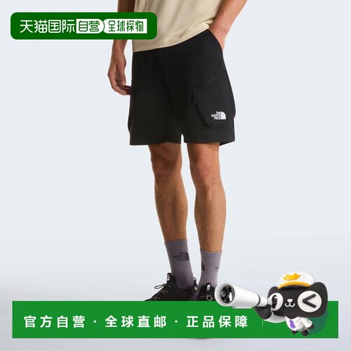 自营欧洲直邮The North Face北面 男士黑色FlashDry™弹性可收纳短