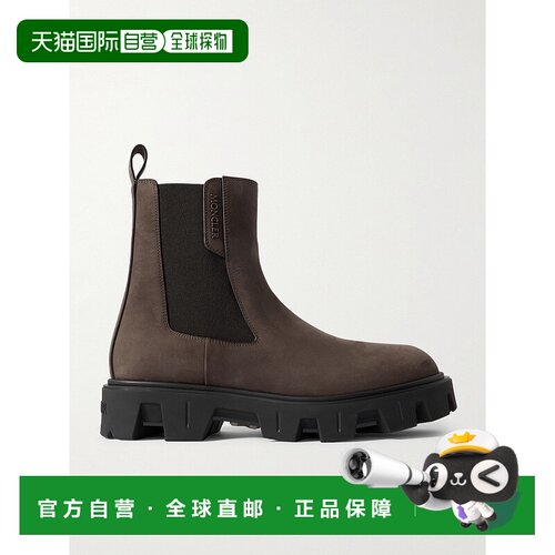 香港直邮Moncler 盟可睐 男士 Peak City 牛巴革切尔西靴 4F00060