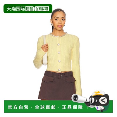 香港直邮Self-Portrait 女士 羊驼毛针织开衫 AW25121CAY