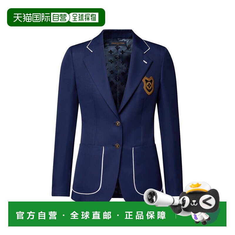 自营欧洲直邮LV路易威登 Nautical女士聚酯纤维撞色缝线西装外套