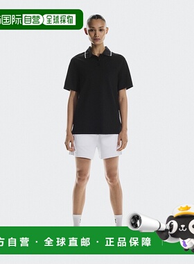 自营欧洲直邮On/昂跑 Courtside系列女士黑色再生聚酰胺logo标识P