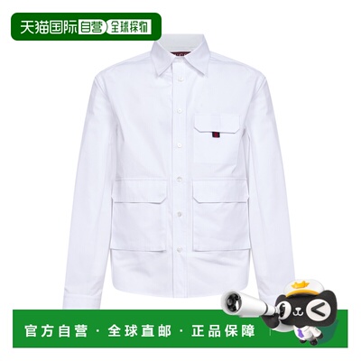 香港直邮GUCCI 男士衬衫 845824ZAJP19000 SS2026 白色长袖