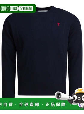 香港直邮Ami Paris 男士 针织衫 HKS826001414 blue蓝色 舒适时尚