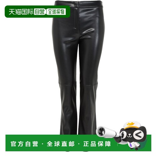 自营欧洲直邮S MAX MARA Sublime女士聚酯纤维裤子黑色直筒裤