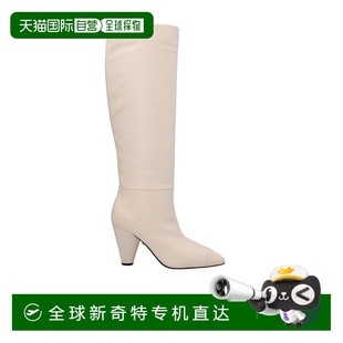 尖頭長(zhǎng)筒靴 香港直郵Alevì L22W9002P0561136MILK高跟