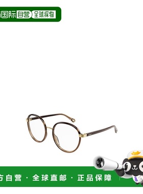 香港直邮Chloe 圆形微标平光镜 FRANKY CH0033O