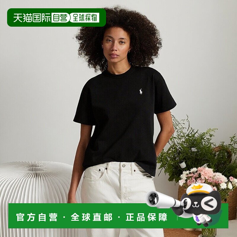 欧洲直邮RalphLauren拉夫劳伦 Polo宽松版型棉质针织T恤短袖女装