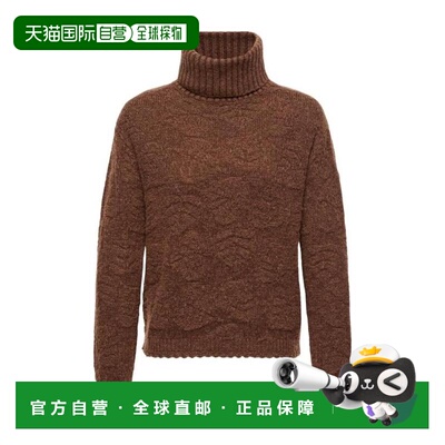 Moncler 叶片图案高领针织衫 L20989F00002N0624 【付后1h可退】