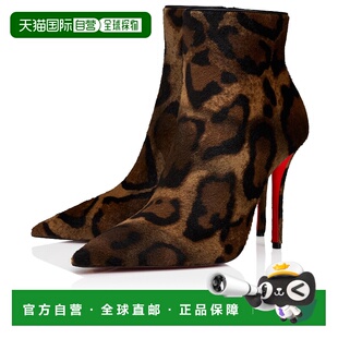 欧洲直邮CL路铂廷 红底鞋 25秋冬 3250636bw1f 女士 短靴高跟尖头