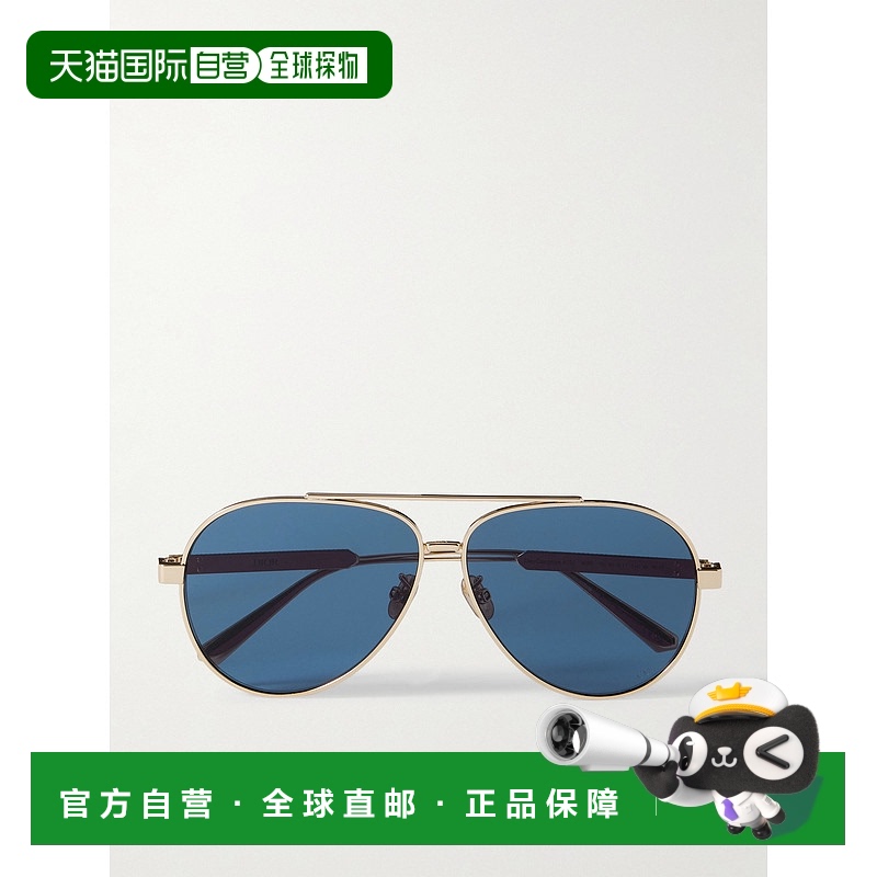 1h可退 香港直邮DIOR 迪奥 女士 Cannage A1U 飞行员镀金太阳眼镜