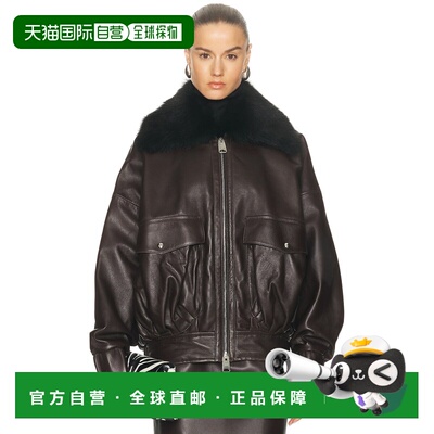 1h可退 香港直邮KHAITE 女士 Daemon 夹克 6209937 brown棕色 舒