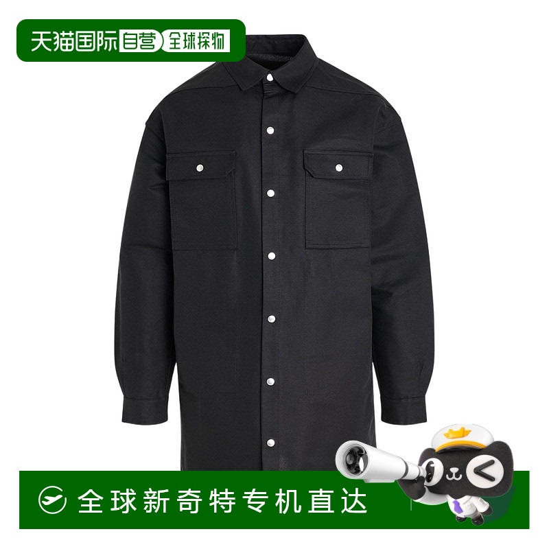 香港直邮Rick Owens Oversized 翻领衬衫 RU01D3728FC