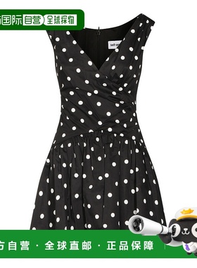1h可退 香港直邮Self-Portrait 女士 黑色棉质连衣裙 RS26209SBBL