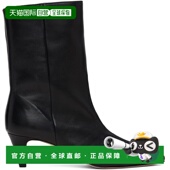 香港直邮BY Lysander FAR 1h可退 女士 黑色 踝靴 MWFBO068LL028B