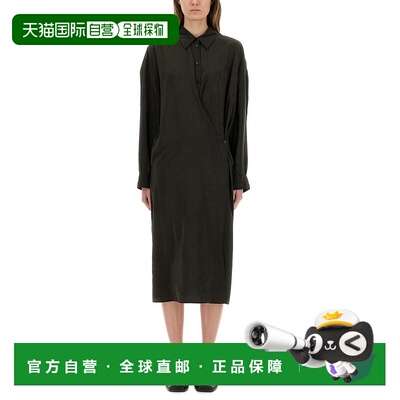 1h可退 香港直邮Lemaire 女士 扭曲连衣裙 DR1092LF1308 brown棕