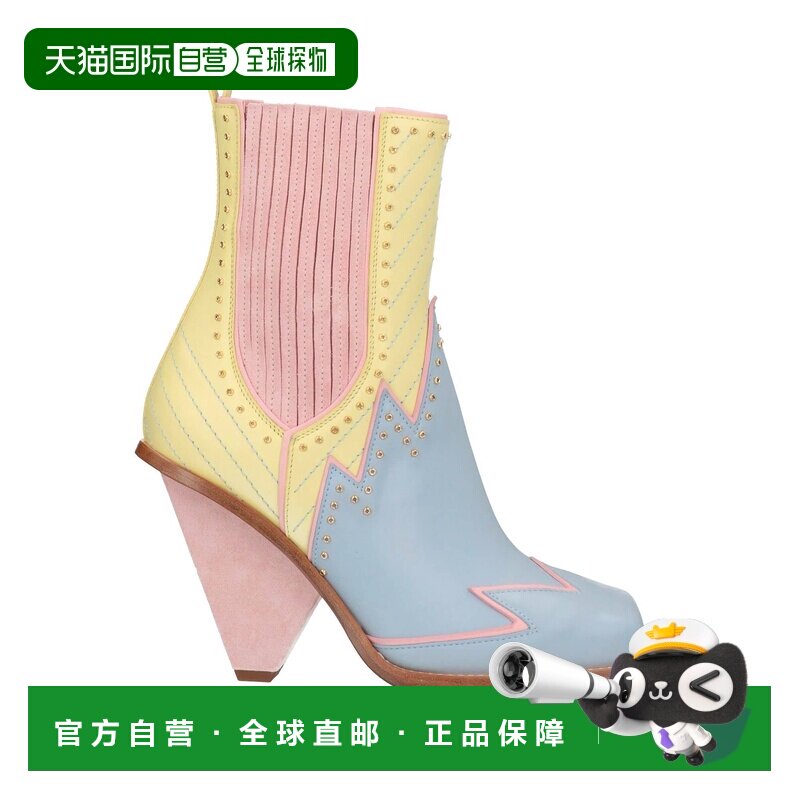 香港直邮Balmain 巴尔曼 女士 脚踝靴 BLUE蓝色 女靴时尚舒适短靴