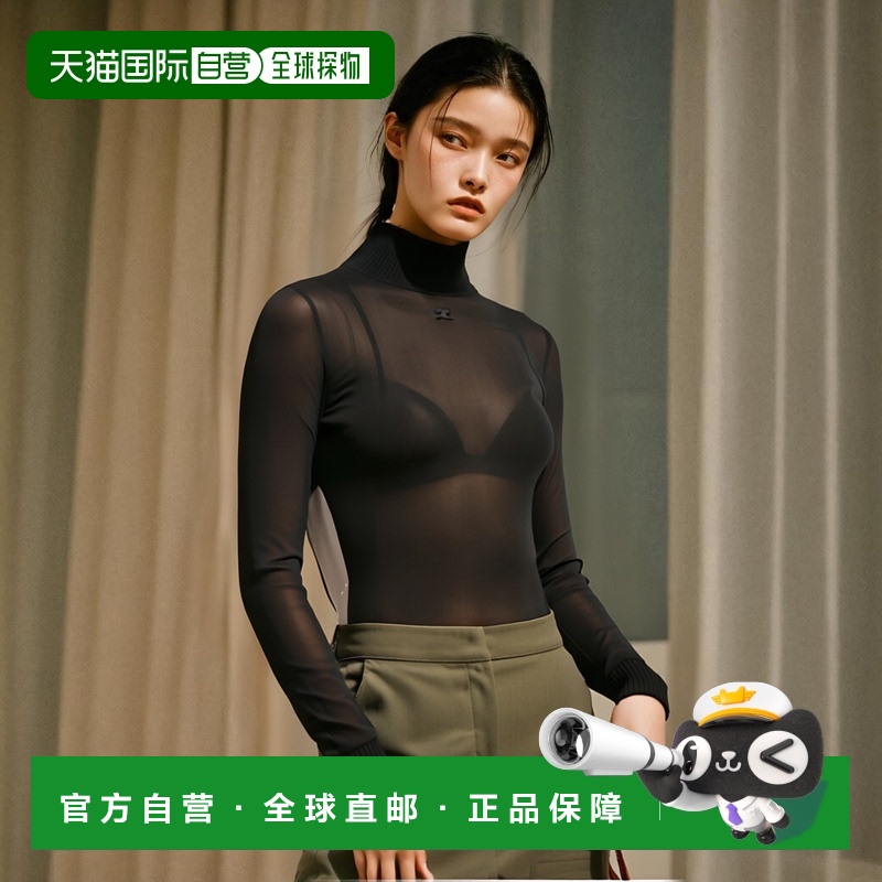 欧洲直邮COURREGES 女士针织毛衣PERJTO029JS01159999长袖针织衫