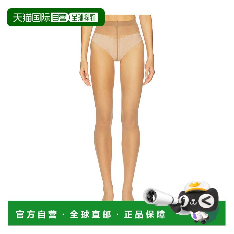 1h可退 香港直邮Wolford 女士 10 独特连裤袜 18382 brown棕色 舒