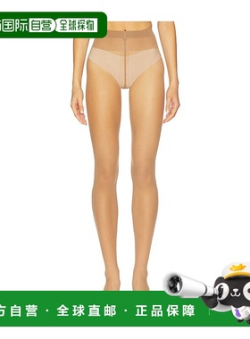 1h可退 香港直邮Wolford 女士 10 独特连裤袜 18382 brown棕色 舒