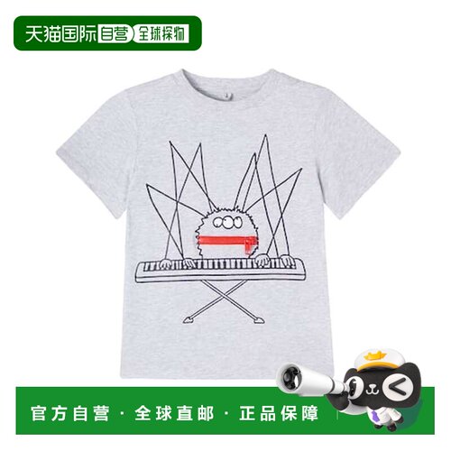 1h可退 香港直邮Stella Mccartney 斯特拉 麦卡特尼 男童 精饰印T