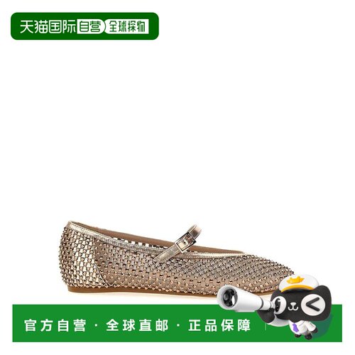 香港直邮LE SILLA 女士芭蕾乐福鞋 0189C020MTPPCAZ908GOLD SS202
