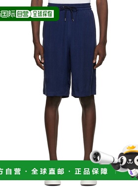 香港直邮Giorgio Armani 徽标抽绳短裤 2SGPB017T00ABUBPKINK