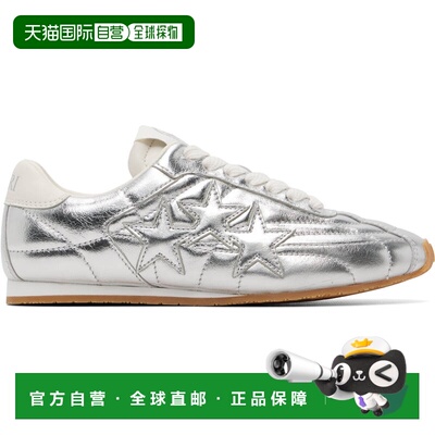 香港直邮AMIRI 女士 银色 Pacific Football Slim 运动鞋 AWSNSN1