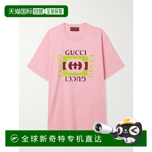 女士 1h可退 古馳 飾印花針織棉T恤 香港直郵Gucci 837959XJHG9
