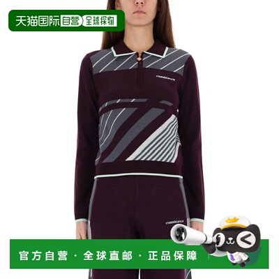 CASABLANCA 女士POLO衫 WAW25KW108501AUBERGINE条纹