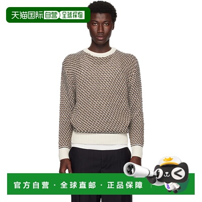 1h可退 香港直邮BOSS 波士 男士 驼色 Cotton Rich Knitted Struc