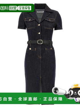 1h可退 香港直邮Self-Portrait 女士 'Indigo Midi' 牛仔连衣裙 R