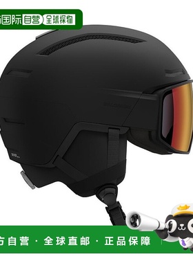 自营欧洲直邮Salomon萨洛蒙 DRIVER男女通用黑色塑料滑雪头盔新款