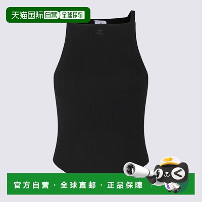 1h可退 香港直邮COURREGES 女士背心吊带 VESMTO042FI00019999 CO