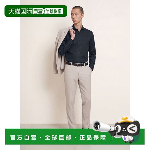 香港直邮BOSS 男士衬衫 100314749617000 CO 深蓝色 JOE Regular