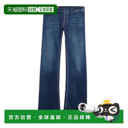 自营欧洲直邮GUCCI古驰 Generation Gucci男士蓝色棉质水洗弹力牛