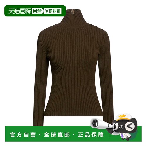 1h可退 香港直邮MaxMara 麦斯玛拉 女士 高领上衣 green绿色 舒适