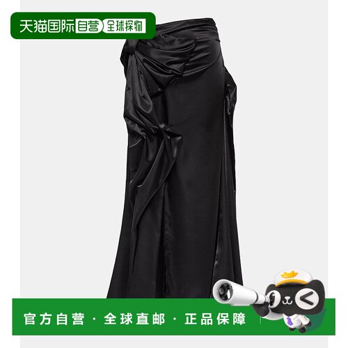 1h可退 香港直邮Acne Studios 艾克妮 女士 蝴蝶结装饰缎面长款半