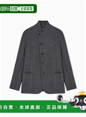 1h可退 香港直邮Emporio Armani 安普里奥 阿玛尼 男士 灰色夹克