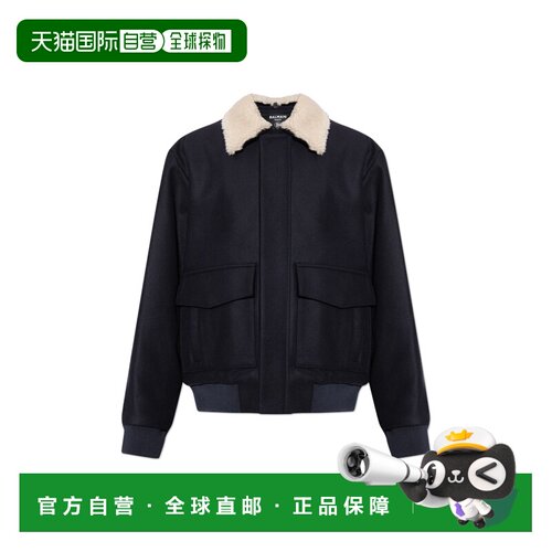 1h可退 香港直邮BALMAIN 男士夹克 HH1TF999MI61SQT AW2026 黑色