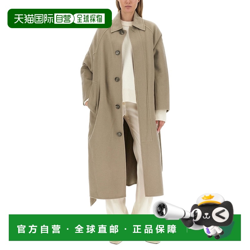 1h可退 香港直邮Ami Paris 女士 长袖大衣 FCO308WV0022 beige米