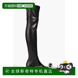 One 1h可退 女士 香港直邮Valentino 铆钉皮质过膝靴子 华伦天奴