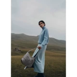 Европейская прямая рассылка POLENE Nodde Hobo женская оловянно-серая сумка из телячьей кожи сумка через плечо