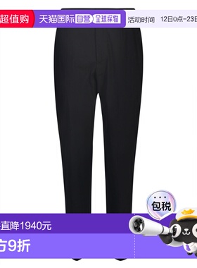 1h可退 香港直邮Lanvin 朗雯 男士 黑色裤子 RMTR00095712A2310