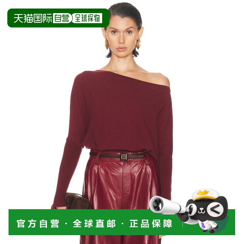 1h可退 香港直邮Simkhai 女士 Lavina 垂褶露肩毛衣 5252011K针织
